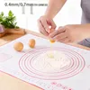 Outils de cuisson 1/2 pièces, tapis à rouler épais en Silicone fiable, grand tapis gradué de pétrissage polyvalent, planche à gadgets de cuisine antiadhésive