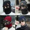 Bandanas Chapeau de cyclisme d'hiver pour hommes et femmes, écharpes en velours de corail, chapeaux chauds, Protection du cou épaissie, masque de Ski, équipement de plein air