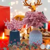 Decorative Flowers 20Pcs Christmas Decoration Artificial Glitter Berries Stem Tree Ornaments For Home Year 2024 Party Decor