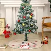 Weihnachtsdekorationen, einfach zu installieren, Baumrock, Weihnachtszeit, exquisites Schneeflocken-Schneemann-Weihnachtsmann-Muster für Zuhause