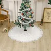 Decorações de Natal Malha Branca Saia Plissada Árvore Bolo Sólido Vestido de Casamento Necessidades Diárias