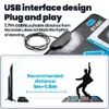 OSTENT USB rutschfeste Tanzmatte Tanzunterlage Schrittfußdecke für PC Laptop Videospiel Familiensport Bewegungserkennungsspiel 240129