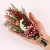 Decorative Flowers 6Pack Dried Bouquets Mini Flower Natural Material Plant Glass Stems Babysbreath Po Props