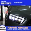 For Benz W177 A180 A200 A220 LED Headlight 19-21 High Beam Angel Eye Projector Lens Daytime Running Light Streamer Turn Signal Indicator