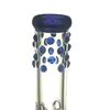 Glass Hookah Bong/Rig/Bubbler Wysokość: 18 cali z Perc Dodaj w dół i szklaną miskę GB089