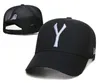 Baseballcap-hoeden voor heren Ontwerpers dameshoeden Zomer recreatieve sporten buiten Baseballpet met geborduurde letter