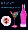 Tapetes de mesa LED Luminous Coaster Adesivos Alimentados por Bateria Coloridos Coasters Garrafa de Licor Tapete para Bar Club Party Decor Atmosfera Luzes