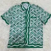 Męskie koszulki Casa Blanca Homme Silk Casablanca Shirt Men Men Women 2024 Wiosna i letnie top koszulki