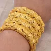 24K Armbanden 4 StuksLot Ethiopische Afrika Mode Goud Kleur Voor Vrouwen Afrikaanse Bruid Bruiloft Armband Sieraden Geschenken 240130