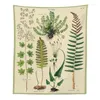 Tapisseries botanicales de fleurs sauvages mures mur suspendues fleur saguaro hippie boho tapis décoration intérieure