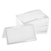Party Decoration 25/50pcs White Foil Stamping Name Brand Wedding High-end Seat Placement Cards Table Greeting