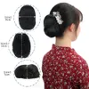 Sintético trançado chignon clipe no cabelo coque chignon hairpiece feminino donut rolo bun loira marrom preto scrunchie resistente ao calor 240119