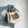 Sacos de noite Grande lona mulheres ombro shopper saco japonês senhoras designer de luxo algodão pano tote para mulher 2024 grandes bolsas femininas