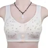 Bras Full Bra Plus Size Women Lingerie Cotton Wire Free Front Closure Bralette Breathable Soft Sport Seamless Thin Underwear