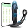 Kontrola aplikacji teleskopowa wtyczka Anal Anal Vibrator Sex Toys for Men Ass Dildo Prostat Massager Bluetooth Buttplug 9 trybów 240202