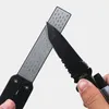 Andra knivtillbehör Portable Double Side Whestone för Pocket Folding Sharpening Stone Sharpener Diamond Afilador de Cuchillo Aiguiseur