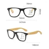 Lunettes de soleil Tendance de la mode Lunettes de lecture multifocales Anti-lumière bleue Femmes Hommes Jambes en bois Ordinateur NearFar Sight Presbyopia Lunettes