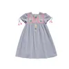 Mädchen Kleider Sommer Casual Kleid Ins Stil Baby Stickerei Blumen Party Kinder Baumwolle Kleidung Kinder Nette Vestidos 2-10Yesrs