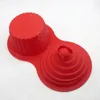 ベーキングカビは便利なムースケーキカビのシリコンをきれいに掃除しやすいマフィンカップを再利用できます