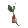 Figurki dekoracyjne Mandrake trawiaste żywica statua krajobrazu ornament sztuki figurka rzemiosła do ogrodu ogrodowego na dziedziniec salon sypialnia