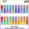 ETH Crystal Bling 6000 Puffs Disposable Vape Puff 6K Mesh Coil Electronic Cigarettes 2% Nic 20 Flavors Vaporizers