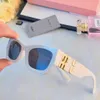 Designer-Miumius-Sonnenbrille, Damen-Katzenaugen-Brille, luxuriöse Herren-Sport-Sonnenbrille mit UV-Schutz, Box