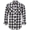 Camisa de flanela xadrez masculina primavera outono masculino regular ajuste casual camisas de mangas compridas para tamanho dos eua s m l xl 2xl 240202