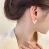 Baumeln Ohrringe 2024 Koreanische Licht Luxus Weiß Öl Dropping Liebe Stud Für Frauen Mode Elegante Metall Schmuck Geschenke Großhandel