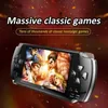 X6 4.0 Inch Handheld Portable Game Console 8g 32g Preinstalle 1500 Free Games Support Tv Out Video Game Machine Boy Player 240124