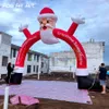 wholesale 8x5m 26x16.4ft Beautiful Inflatable Christmas Santa Claus Arch For Christmas Holiday Decoration