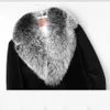 Manteau de vison imitation fourrure pour hommes intégré Long col de créateur épaissi CF2C