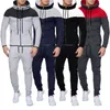 Men's Tracksuits Casual Hooded Sweatshirt Sports Pants Suit Korean Social Luxury Set 2 Piece Pullovers Harajuku Vintage Fashion Clothing