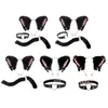 Party Supplies H9ED For Cat Costume Set Ears Tail Choker Animal Fancy Kit Adult Halloween Pr