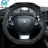 Peugeot 308 2014-2024 II T9 SW CC CARカバーSILICA GEL REATHER NONSLIP MASSAGE AUTO ACCESSORIESのステアリングホイールカバー