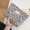 Sacs à cosmétiques avec nœud noir, sac de maquillage pour femmes, grande capacité, Volume de rouge à lèvres, coussin d'air, rangement pour téléphone portable, toile à la mode