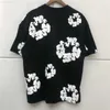 Men's T-Shirts Vintage Puff Print Cotton Printing T shirt Men Women Quality Heavy Fabric Tee Oversize Tops Short Sleeve