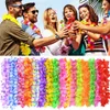 Decoração de festa 5/10pcs havaianas flores guirlandas colar tropical guirlanda floral para praia casamento verão luau presentes