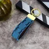 2023 Designer Keychain Key Chain Buckle lovers Car Keychain Handmade Leather Keychains Men Women Bags Pendant Accessories 7 Color