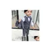 Pakken Vest Blazer Broeken Kinderen Kind Jongens Sets Formeel kostuum Heren Blazers Pak Jongen Kinderen Bruiloft Kleding 221205 Drop D Dhlmr