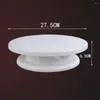 Bakeware Tools Plastic Cake Decoration Table Rotatable Stand Anti-Skid Stabil Mögel Lätt Hållbar för bakmatning