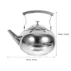 Geschirr-Sets Edelstahl Wasser kochende Teekanne Wasserkocher mit Filter Herd Teekanne Home Boiler für Küche