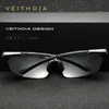 VEITHDIA Märkesdesigner Mens Solglasögon Aluminium Magnesium Polariserad UV400 Sun Glasögon Cykling Sport Male Outdoor Eyewear 6592 240201