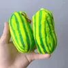 Chaveiros 1 pcs pode falar melancia vara boneca pingente chaveiro engraçado brinquedo recheado presente de aniversário chaveiro para mulheres cadeias bonito chaveiro