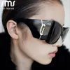 Sunglasses Oversized Car Eye Punk 2024 Women Men Luxury Brand Designer Square Sun Glasses Goggle Female Fashion Eyeglasses