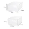 6pcs can combination shoe cabinet High light transmission Transparent storage shoes box thickened dustproof shoe organizer box 240131