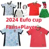 24 25 كرة قدم رونالدو رجعية طويلة الأكمام البرتغالية الفانيلة Joao Felix Ruben Neves Diogo Portugieser Portugal Football Shirt Team Men Kids Kit