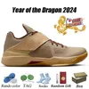 2024 Year of the Dragon Shoes jumpman 1 retro low OG Force1 Ja 1s Kd 4 2.0 Vol 7 J38 Jumbo Mens Womens Chinese New Year Basketball Shoe Outdoor Trainers