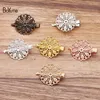 Hair Clips BoYuTe (20 Pieces/Lot) 25MM Filigree Feather Clip Vintage Women Jewelry Accessories