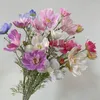 Dekorativa blommor Yomdid Gesang Flower Single Branch 4 Fork Queen Cosmos Imitation Fake Silk Room Arrangement Wedding Decoration