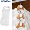 Hangers 10/50/100 PCS Mini Clothes Hanger Connector Thickening Plastic Space Saving For Closet Hooks Cascading Organizer Rac
